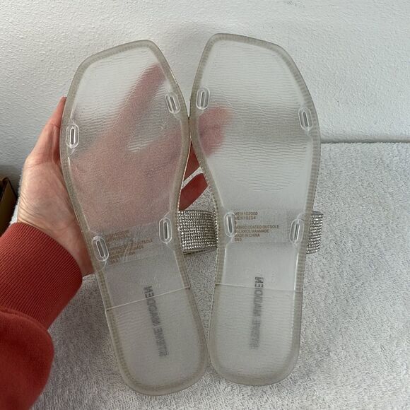 Steve Madden Clear Studded Jelly‎ Sandals Women’s Size 9 - Picture 6 of 8